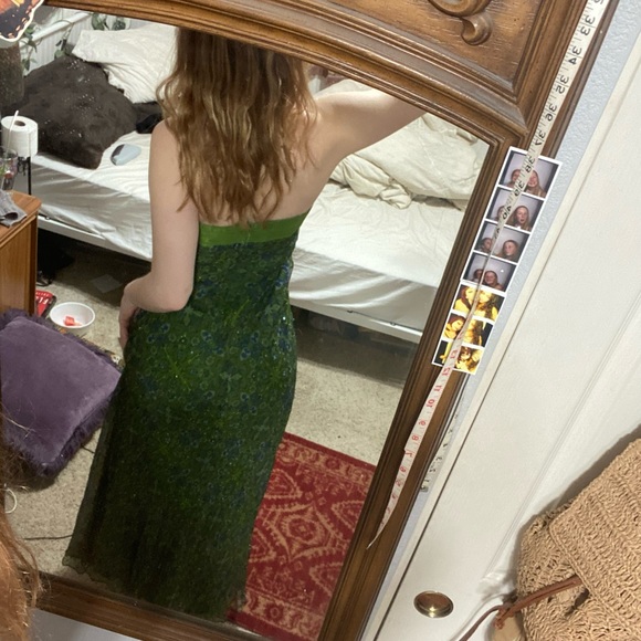 unique y2k silk gown/prom dress - Picture 4 of 6